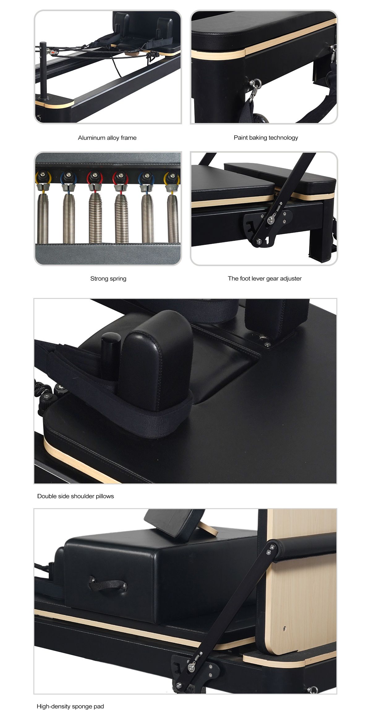 Aluminio Pilates Reformer Machine 4.0 en venta