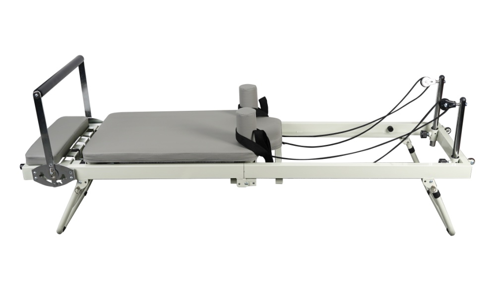 Reformador de acero plegable Pilates Máquina para uso doméstico Reformador de acero plegable Pilates Máquina para uso doméstico