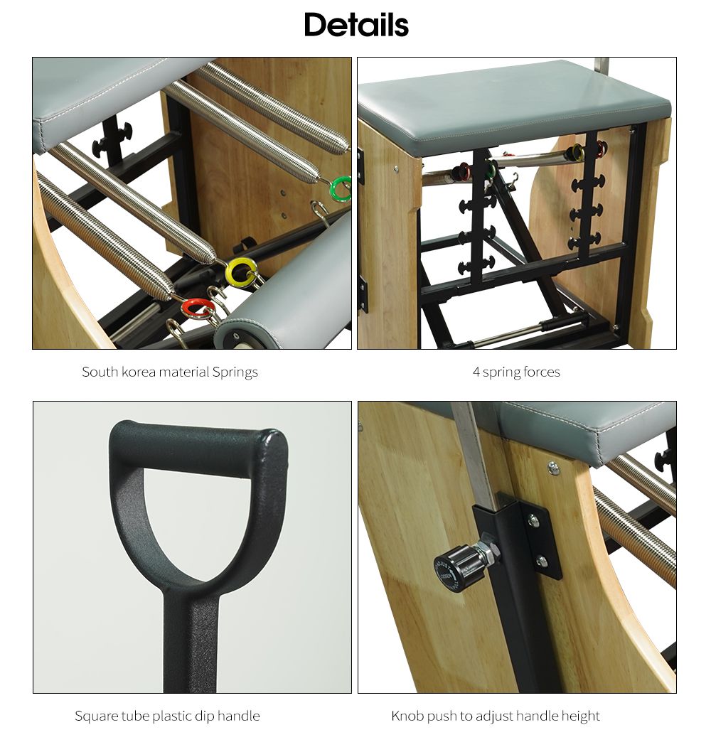 Silla de pilates de roble wavar Silla de pilates de roble wavar