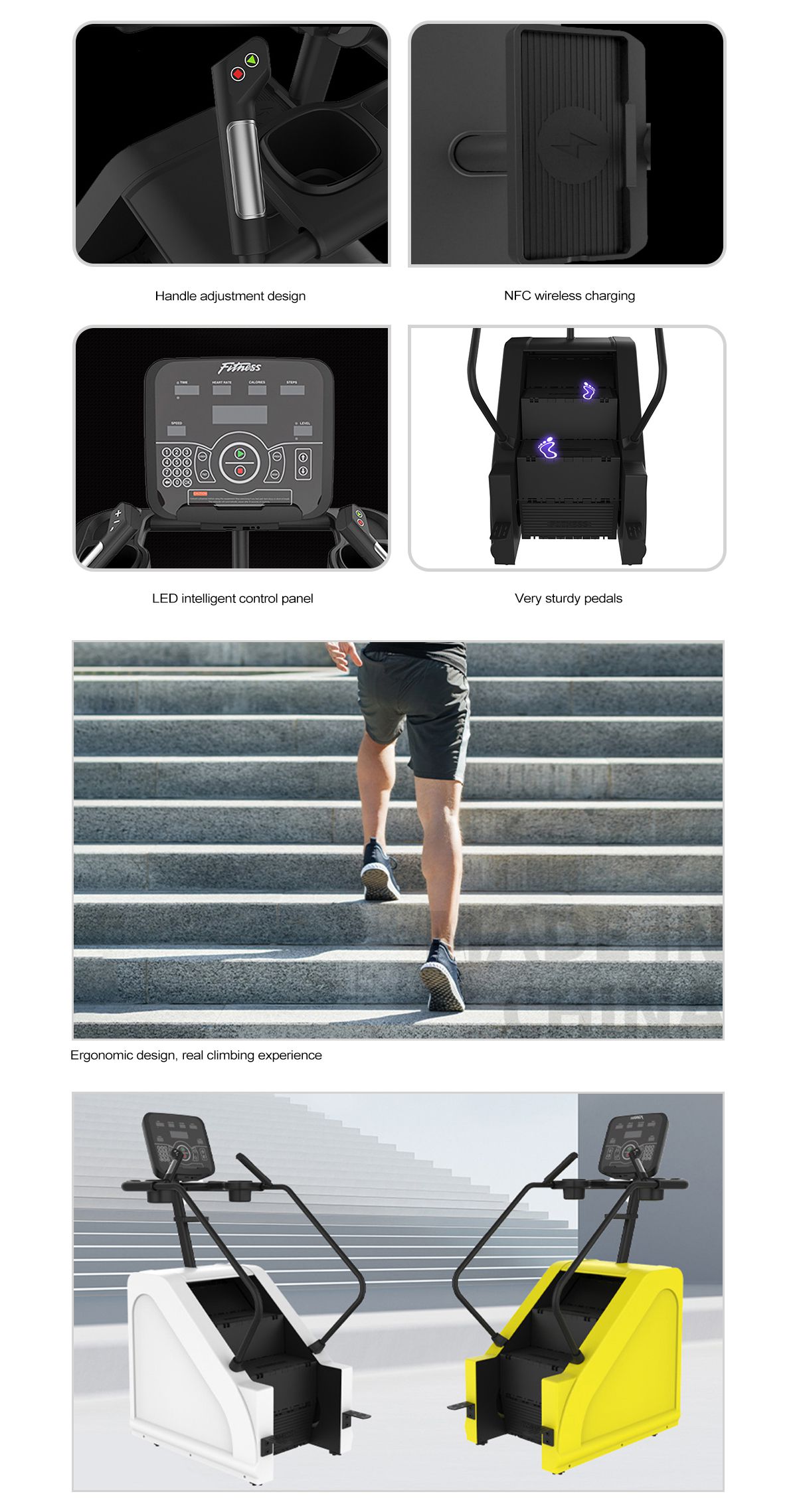 Escalera comercial de escalera W11440 Escalera comercial de escalera W11440