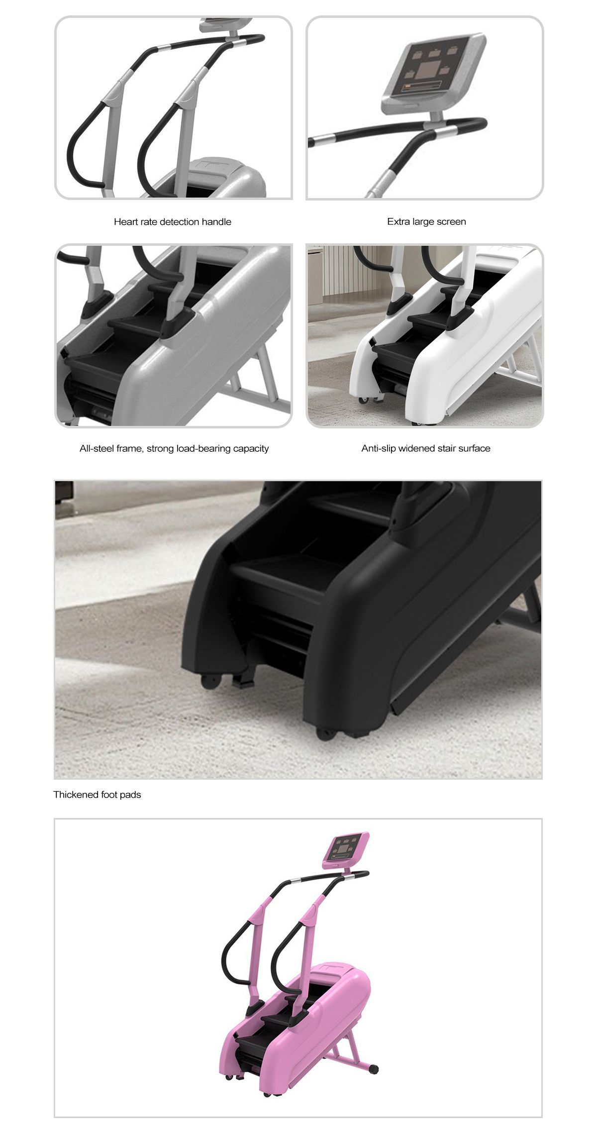 Equipo de acondicionamiento de ejercicios comerciales escalador de escaleras Equipo de acondicionamiento de ejercicios comerciales escalador de escaleras