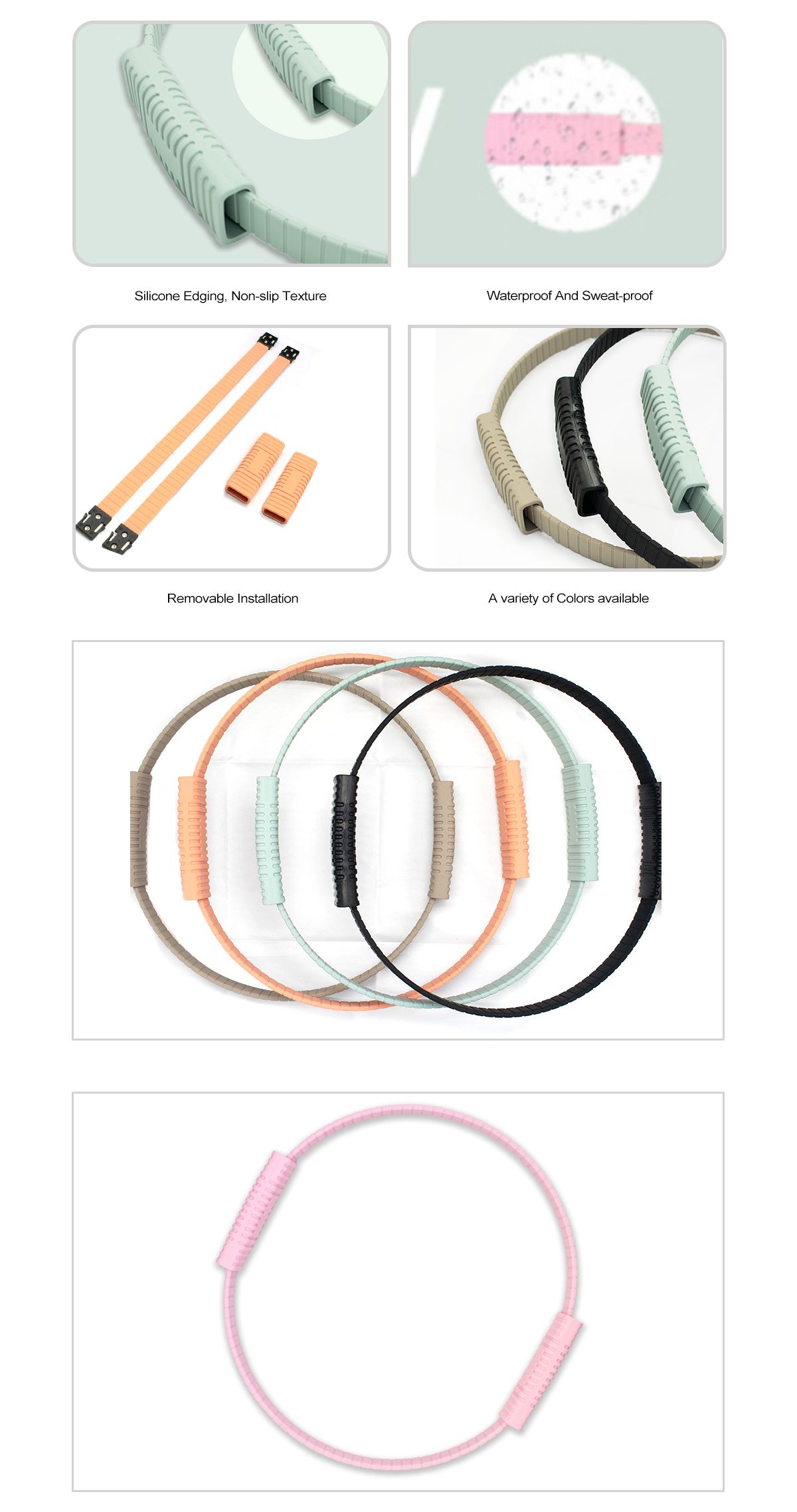 Círculo de silicona pilates anillo de yoga Círculo de silicona pilates anillo de yoga