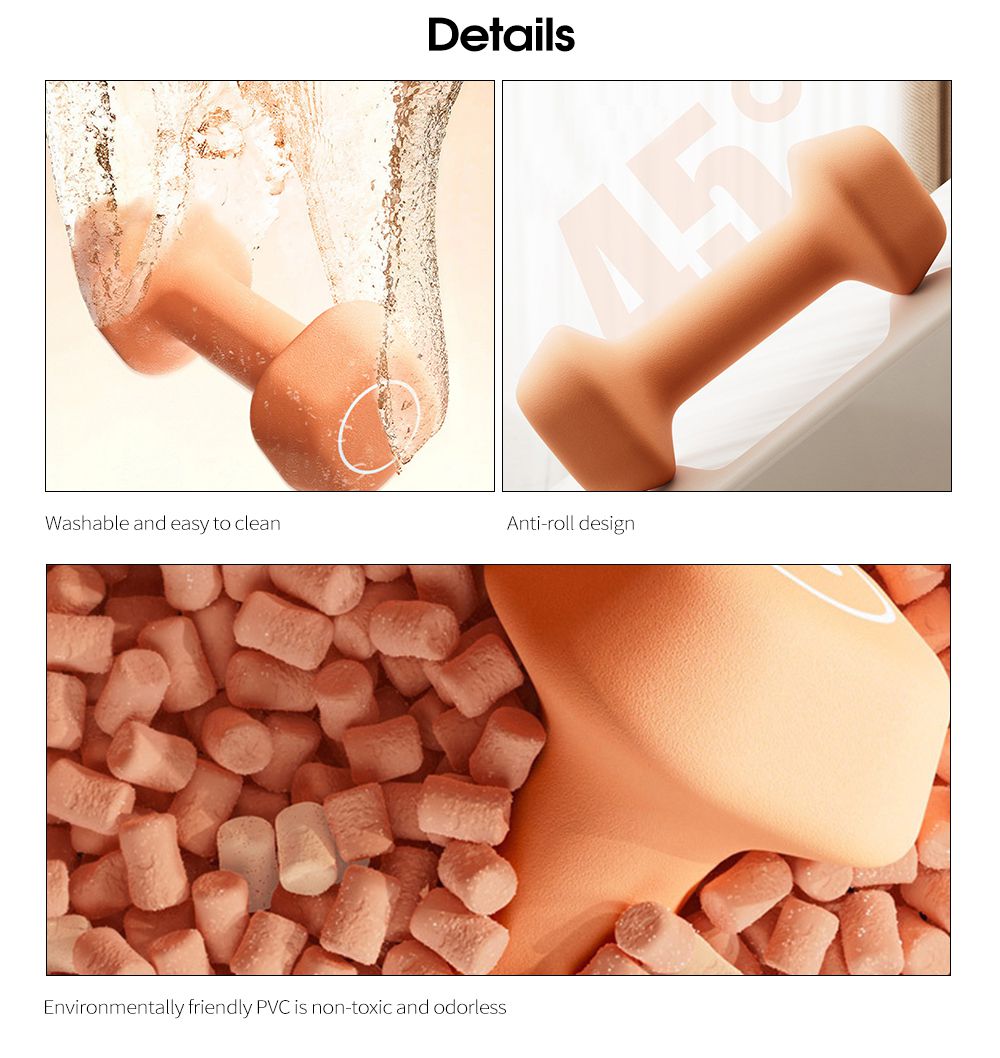 Mancuernas trapezoidales de plástico