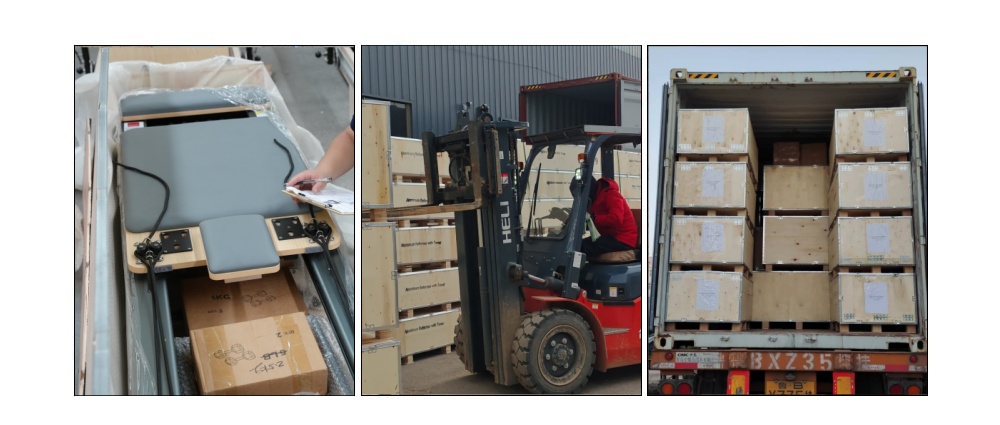 Reformador de pilates plegable de aluminio blanco en venta Reformador de pilates plegable de aluminio blanco en venta