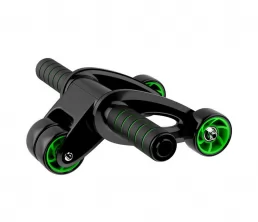 ABS plegable Ejercicio de plástico abdominal de 4 ruedas AB Roller
