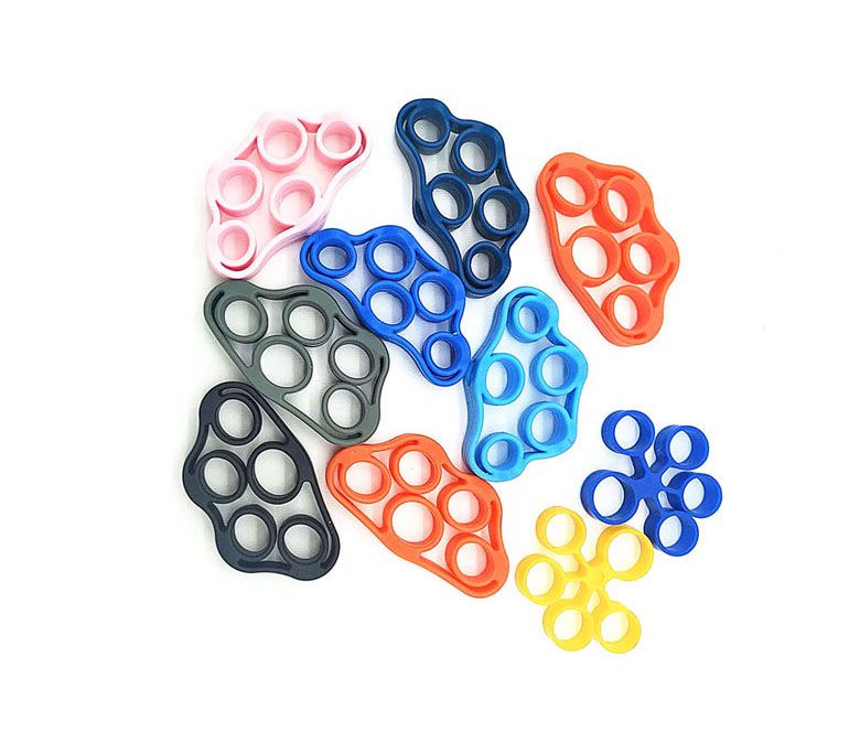 Entrenador de dedo de silicona personalizado entrenador de fuerza de agarre manual de los dedos