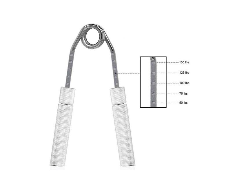 Fitness Metal Hand Adjunta de 50 lbs-150 libras de agarre de mano ajustable