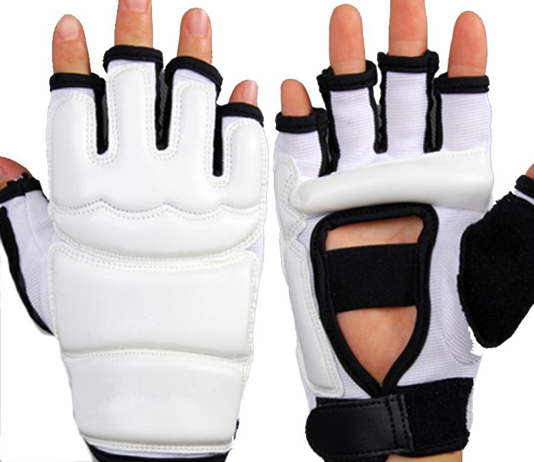 Guantes de boxeo de medios dedos / guantes de taekwondo