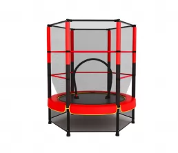 Trampolín redondo de 55 pulgadas con red de recinto