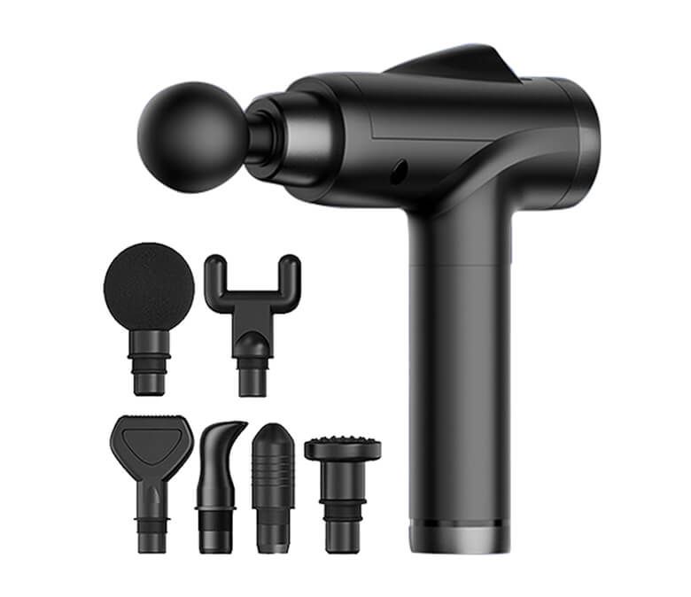 Pistola de masaje de pantalla táctil LED