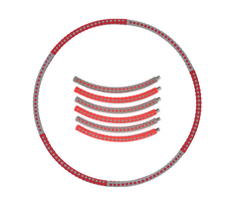 Hula hoop pesado con masaje de protuberancia