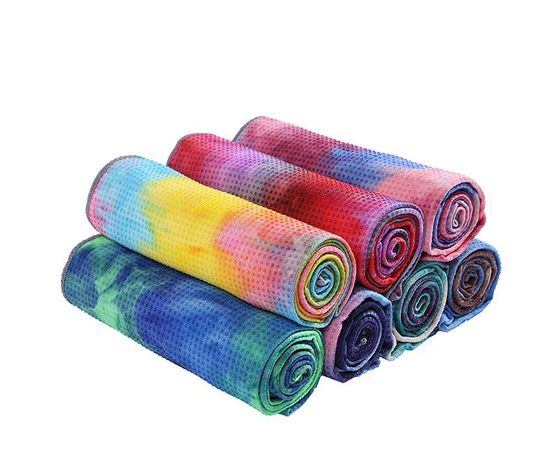 Toalla de yoga de tie-dye
