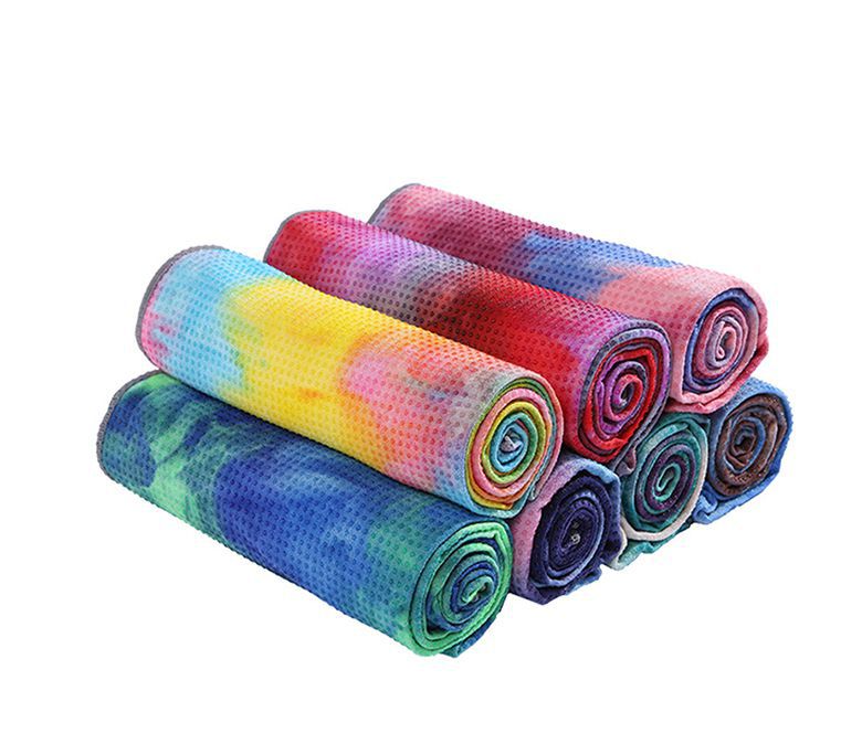 Toalla de yoga de tie-dye