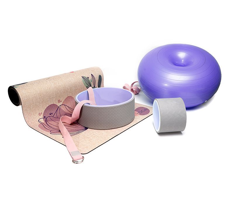 Juego de estiramiento de lino yoga estiramiento