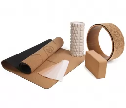 Kit de inicio de yoga de corcho
