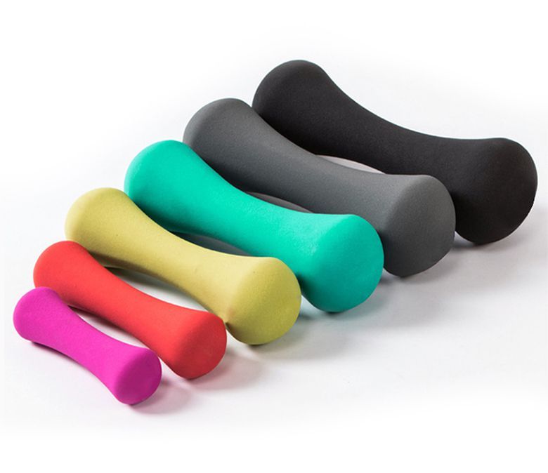 Mídos de forma de hueso de hierro fundido recubierto de color PVC para mujeres