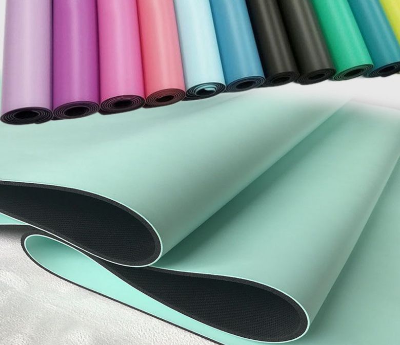 Estera de goma PU de alta densidad con agarre superior para yoga caliente