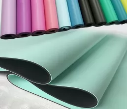 Estera de goma PU de alta densidad con agarre superior para yoga caliente