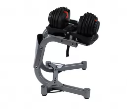 Soporte de estantería de pesas ajustables de 24 kg
