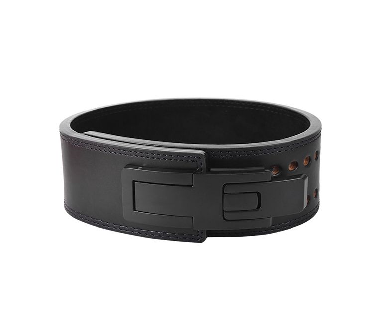 Cinturón de levantamiento de pesas de hebilla de metal de vaca personalizada al por mayor