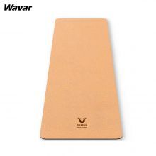 La alfombra de yoga de corcho es personalizada por un cliente estadounidense, impreso con su propio logotipo y marca.