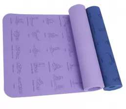 Estera de yoga de TPE de patrón personalizado