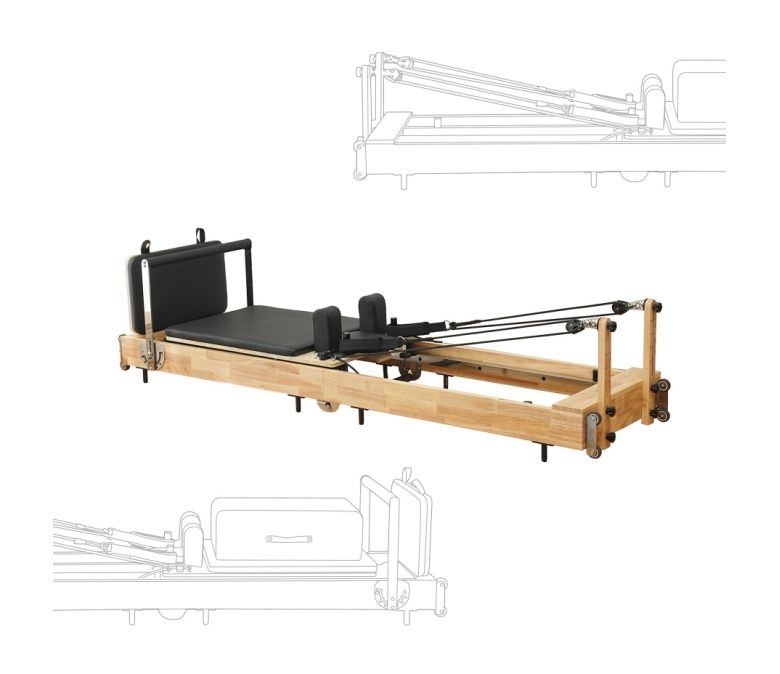 Boder de madera plegable Balance de la cama de la cama central de Pilates