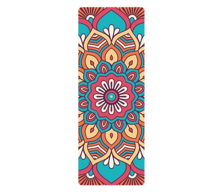 Alfombra de yoga impresa de gamuza TPE de alta calidad