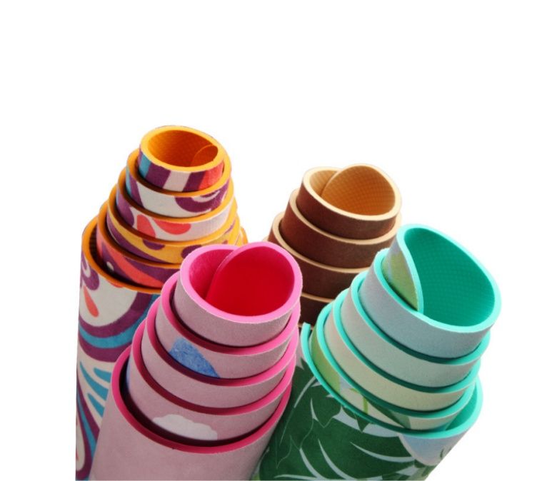 Alfombra de yoga impresa de gamuza TPE de alta calidad