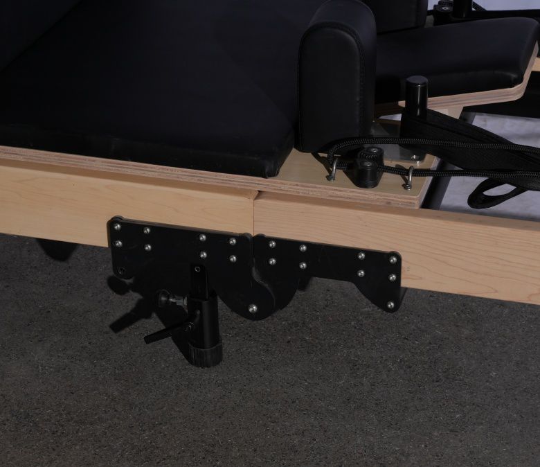 Reformador de pilates plegable de arce (altura de pierna ajustable)