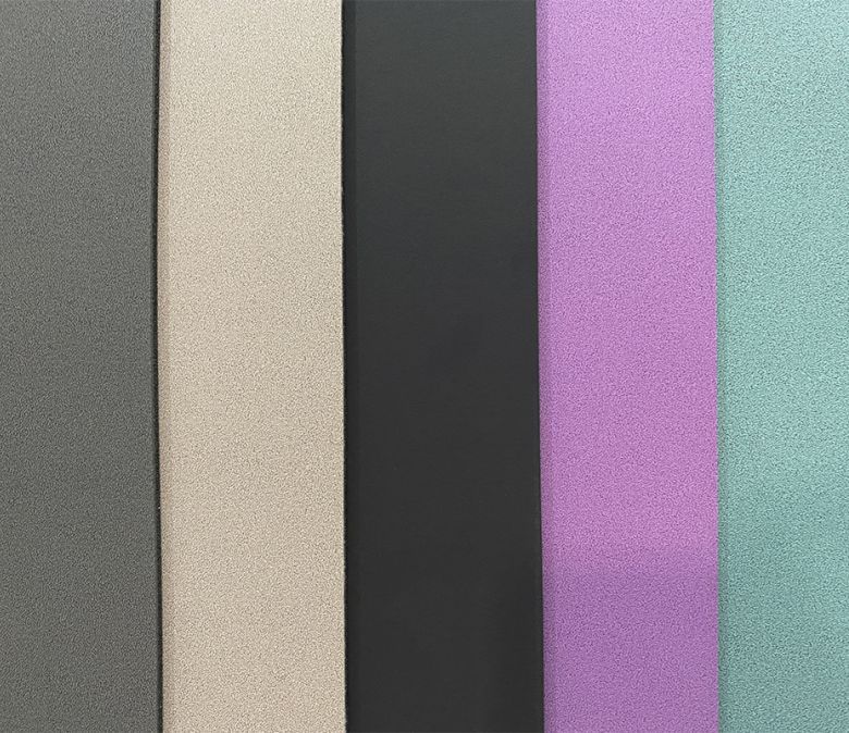 Alfombra de goma de goma de PU esmerilado