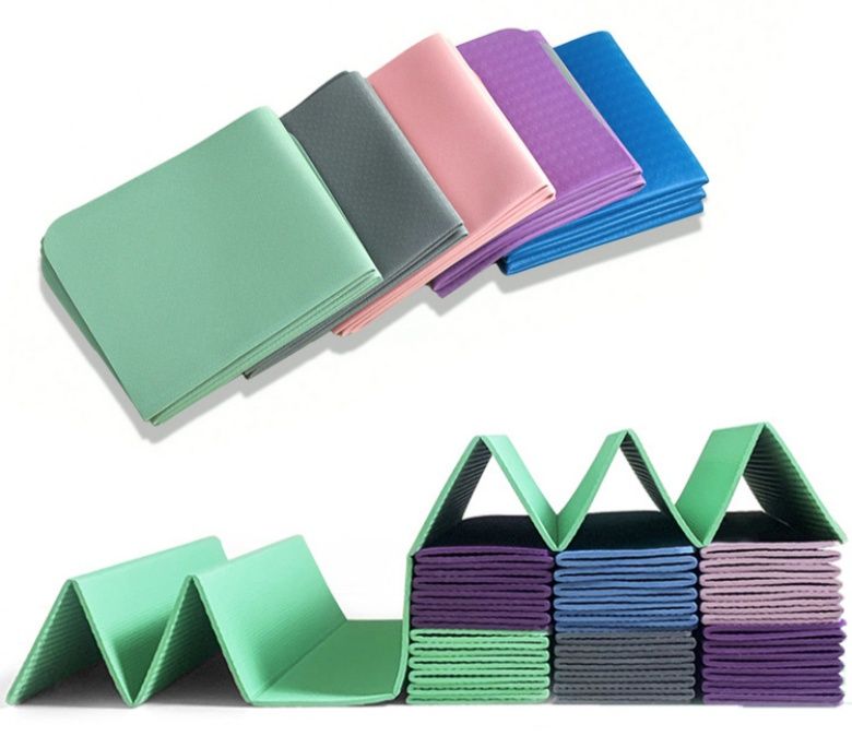 Alfombra de yoga tpe delgada plegable al por mayor para viajar