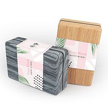 Tarjetas de colores de embalaje de yoga de yoga personalizados.