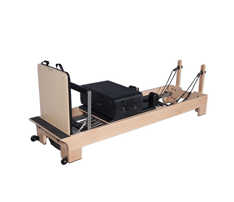 Maché reformador de pilates de bosque de carrocería de cama de carrocería con reposapiés internos