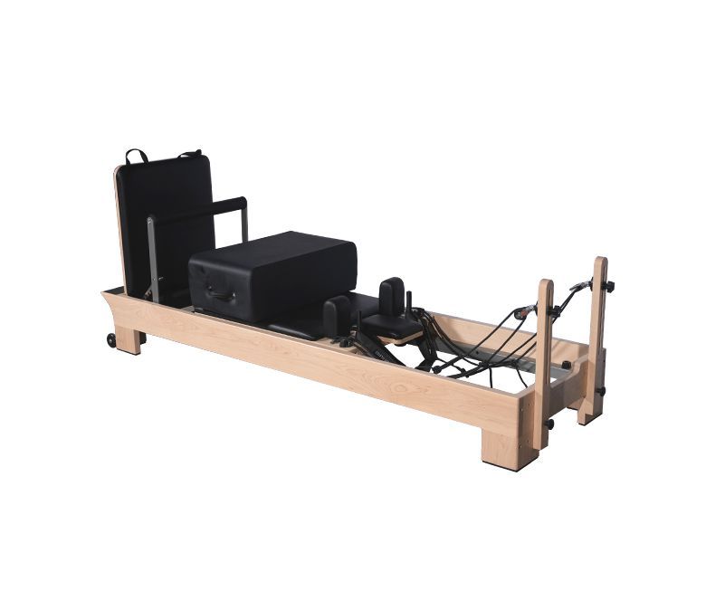Maché reformador de pilates de bosque de carrocería de cama de carrocería con reposapiés internos