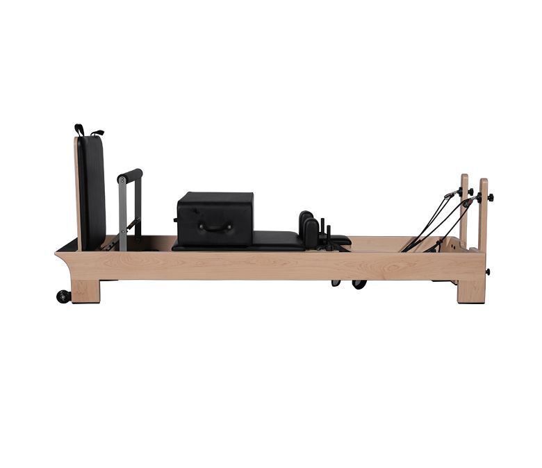 Maché reformador de pilates de bosque de carrocería de cama de carrocería con reposapiés internos