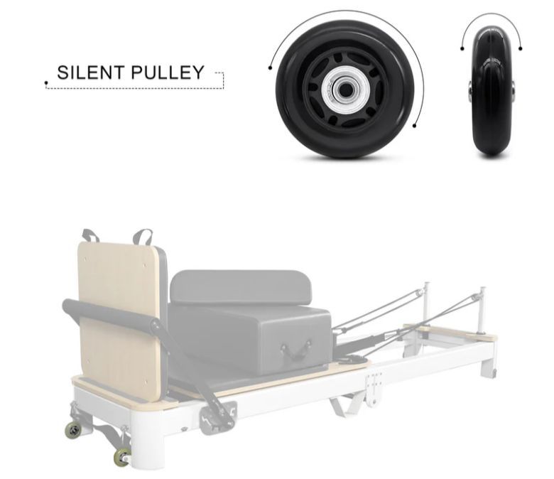 Reformador de pilates plegable de aluminio blanco en venta