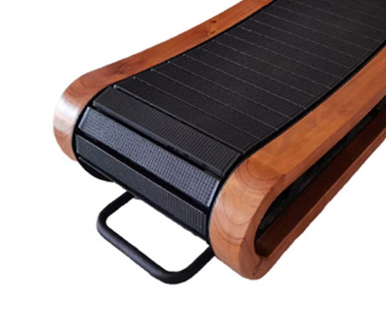 Cinta de correr mecánica de la curva de madera no eléctrica