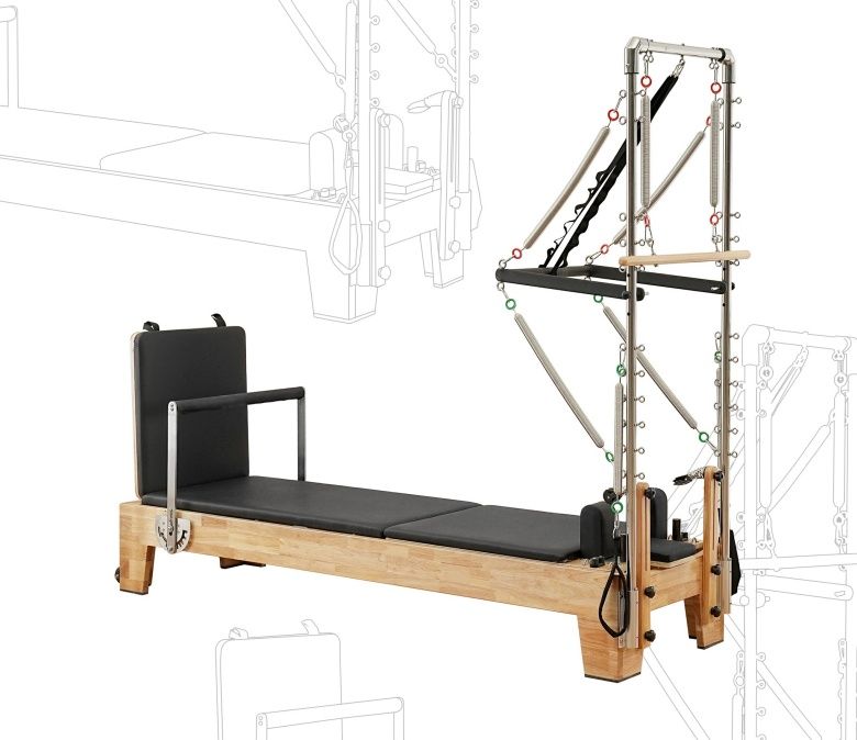 Reformador de Pilates con torre
