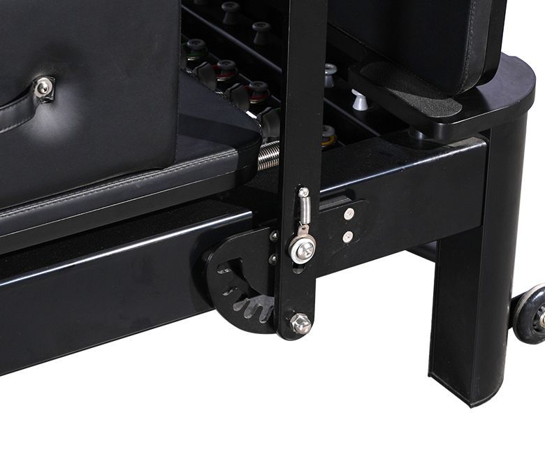 Máquina Reformador De Pilates De Aluminio Negro Excepcional 4.0