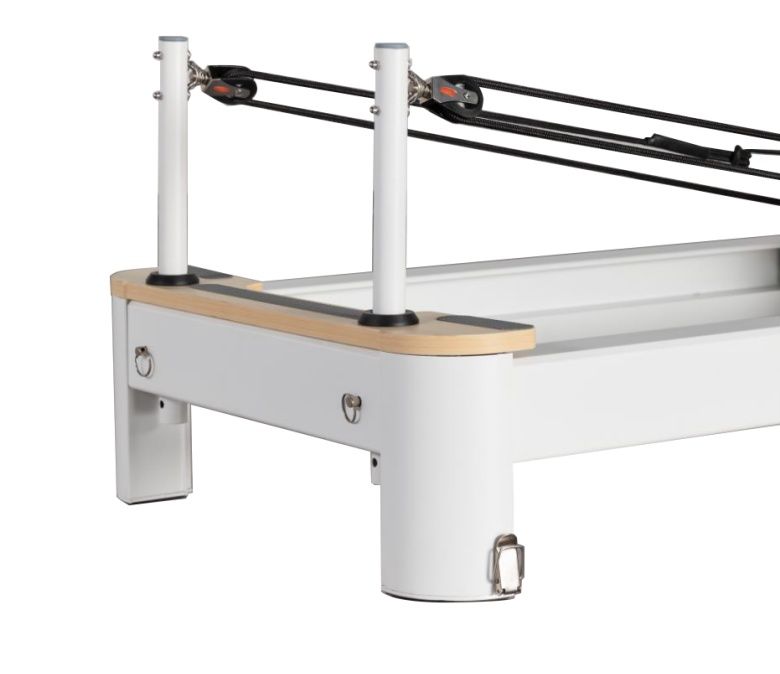 Reformador De Pilates Plegable De Aluminio Blanco En Venta
