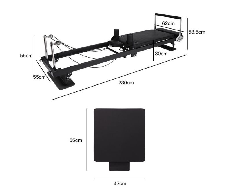 Reformador plegable Pilates Machine para uso doméstico