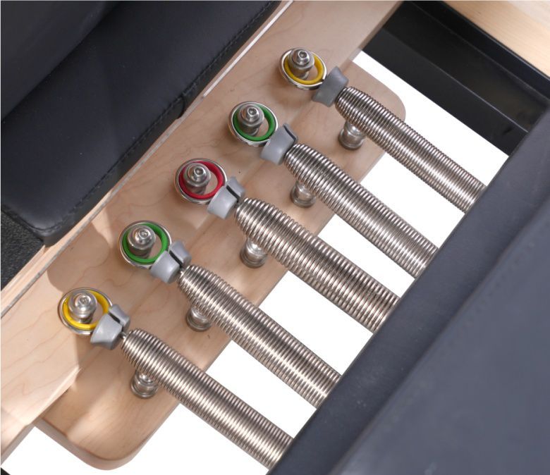 Reformador de pilates plegable de arce (altura de pierna ajustable)