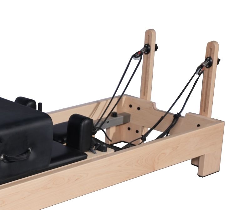 Maché reformador de pilates de bosque de carrocería de cama de carrocería con reposapiés internos