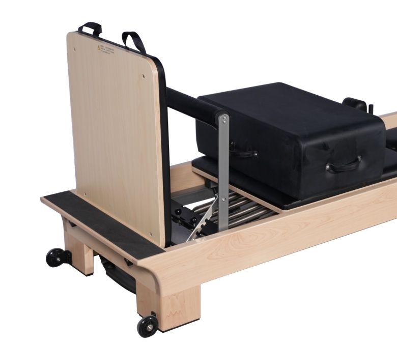 Maché reformador de pilates de bosque de carrocería de cama de carrocería con reposapiés internos