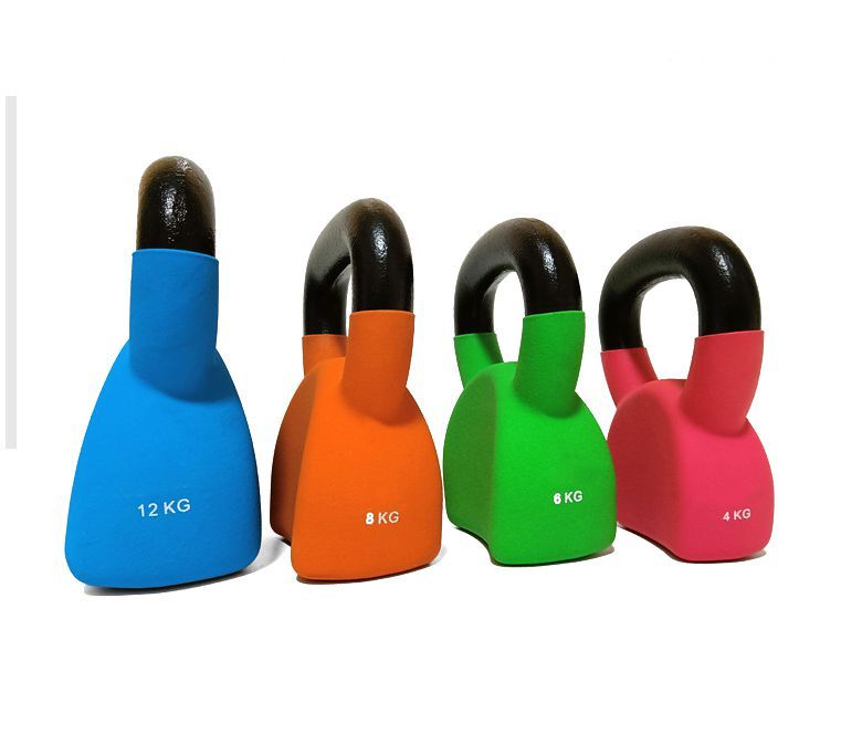 Kettlebell con recubrimiento de vinilo único contorneado