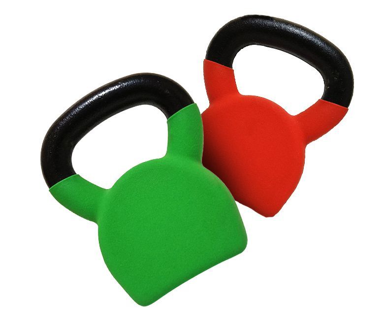 Kettlebell con recubrimiento de vinilo único contorneado