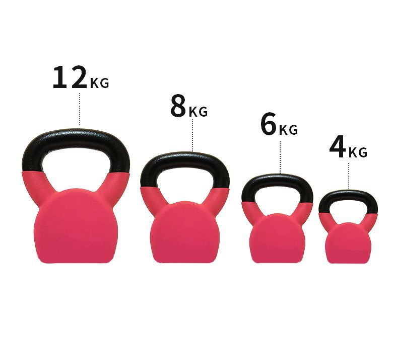 Kettlebell con recubrimiento de vinilo único contorneado