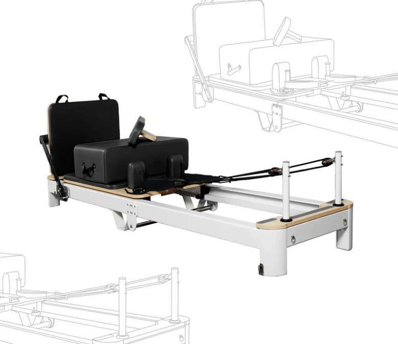 Reformador de pilates plegable de aluminio blanco en venta