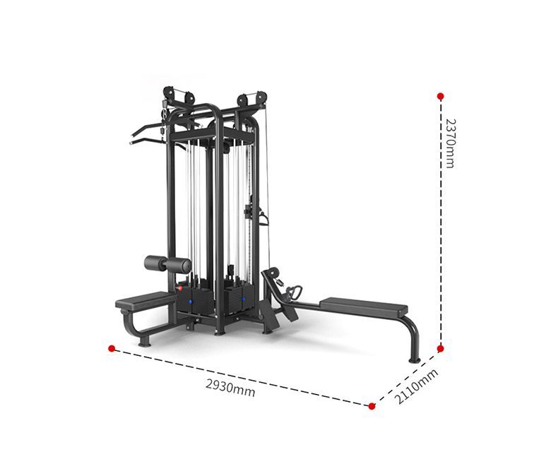 Equipo de gimnasio de Multi Jungle 8 Stations Machine